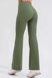High Waist Straight Active Pants - Trendsi - Flyclothing LLC