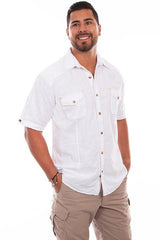 Scully WHITE BEACHWOOD SHIRT - Flyclothing LLC