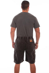 Scully BLACK DISTRESSED ROUND ABOUT SHORT - Flyclothing LLC