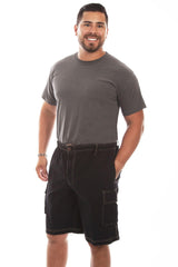 Scully Leather Black Round About Short Men Short - Flyclothing LLC