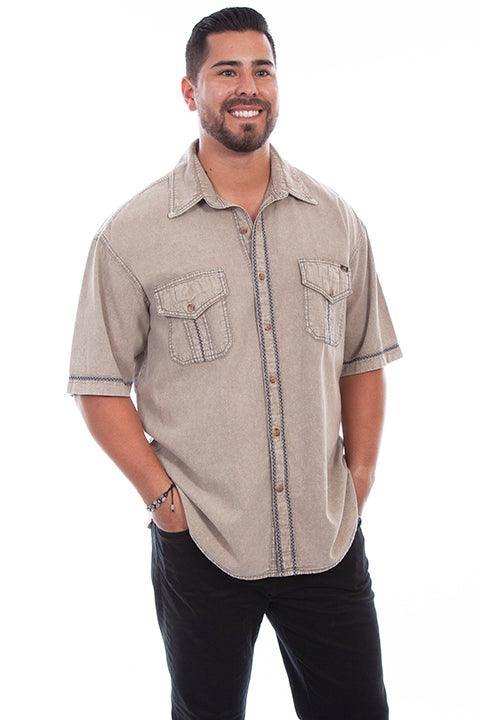 Scully STONE VOYAGER Short Sleeve Shirt - Scully Leather - Flyclothing LLC