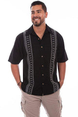Scully BLACK WITH TAN CALYPSO SS - Scully Leather - Flyclothing LLC