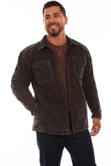 Scully BLACK DISTRESSED CORONADO JACKET - Scully Leather
