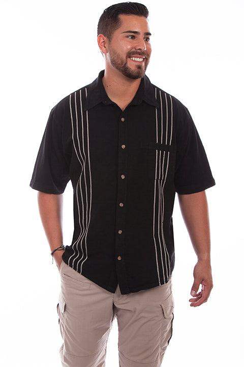 Scully BLACK SHIRT CASE SS - Scully Leather - Flyclothing LLC