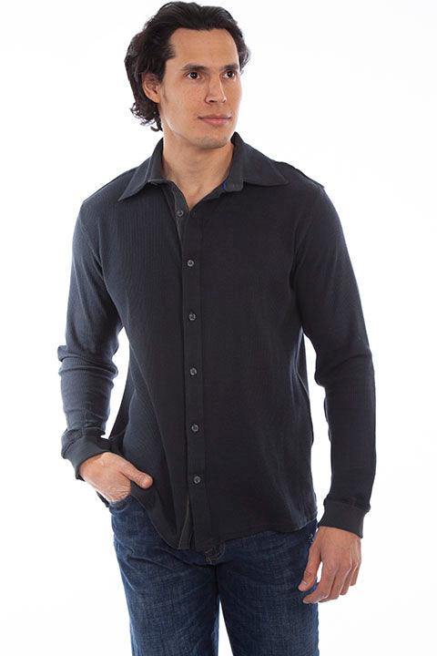 Scully GUN METAL BUTTON FRONT THERMAL - Scully Leather