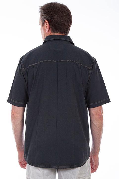 Scully GUN METAL TRAVELER CONTRAST SHIRT - Scully Leather
