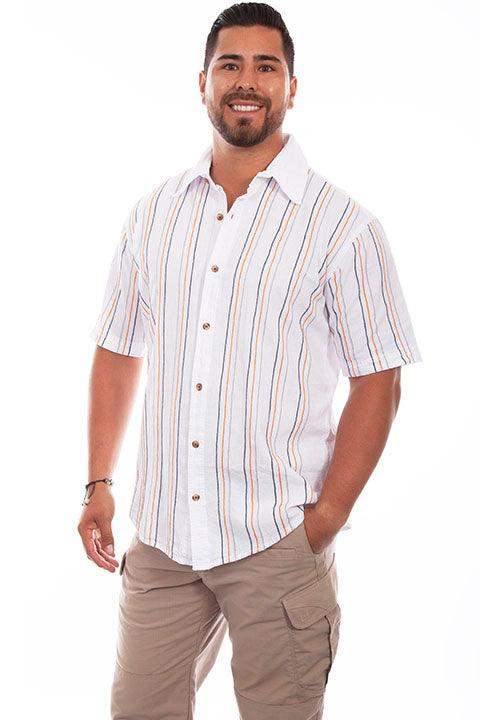 Scully WHITE QUARTZ STRIPE - Scully Leather - Flyclothing LLC