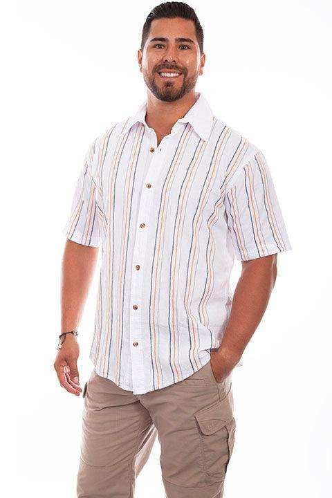 Scully WHITE QUARTZ STRIPE - Scully Leather - Flyclothing LLC