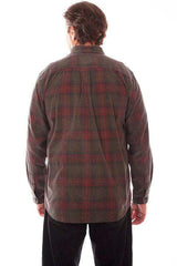 Scully VINTAGE GREEN CORDUROY PLAID SHIRT - Scully Leather - Flyclothing LLC