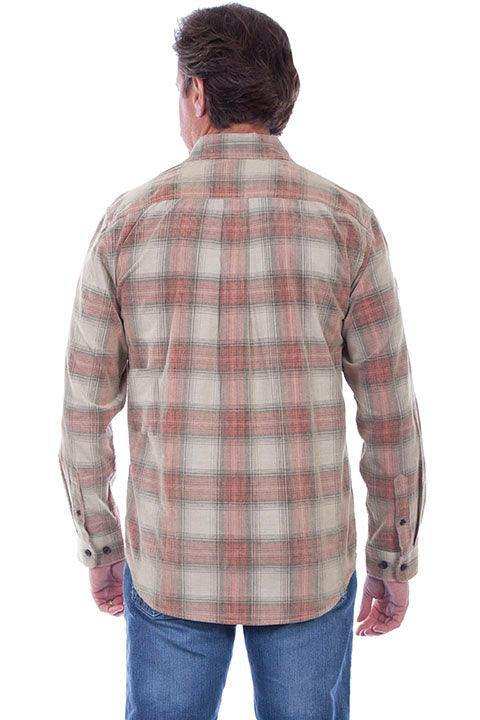 Scully VINTAGE RED CORDUROY PLAID SHIRT - Scully Leather - Flyclothing LLC