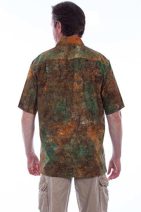Scully OUTBACK MEN'S S/S BLOCK BATIK SHIRT - Scully Leather - Flyclothing LLC