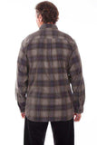 Scully CHARCOAL-NAVY CORDUROY PLAID SHIRT - Scully Leather - Flyclothing LLC