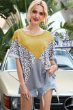 Printed Round Neck Short Sleeve Tee - Trendsi - Flyclothing LLC