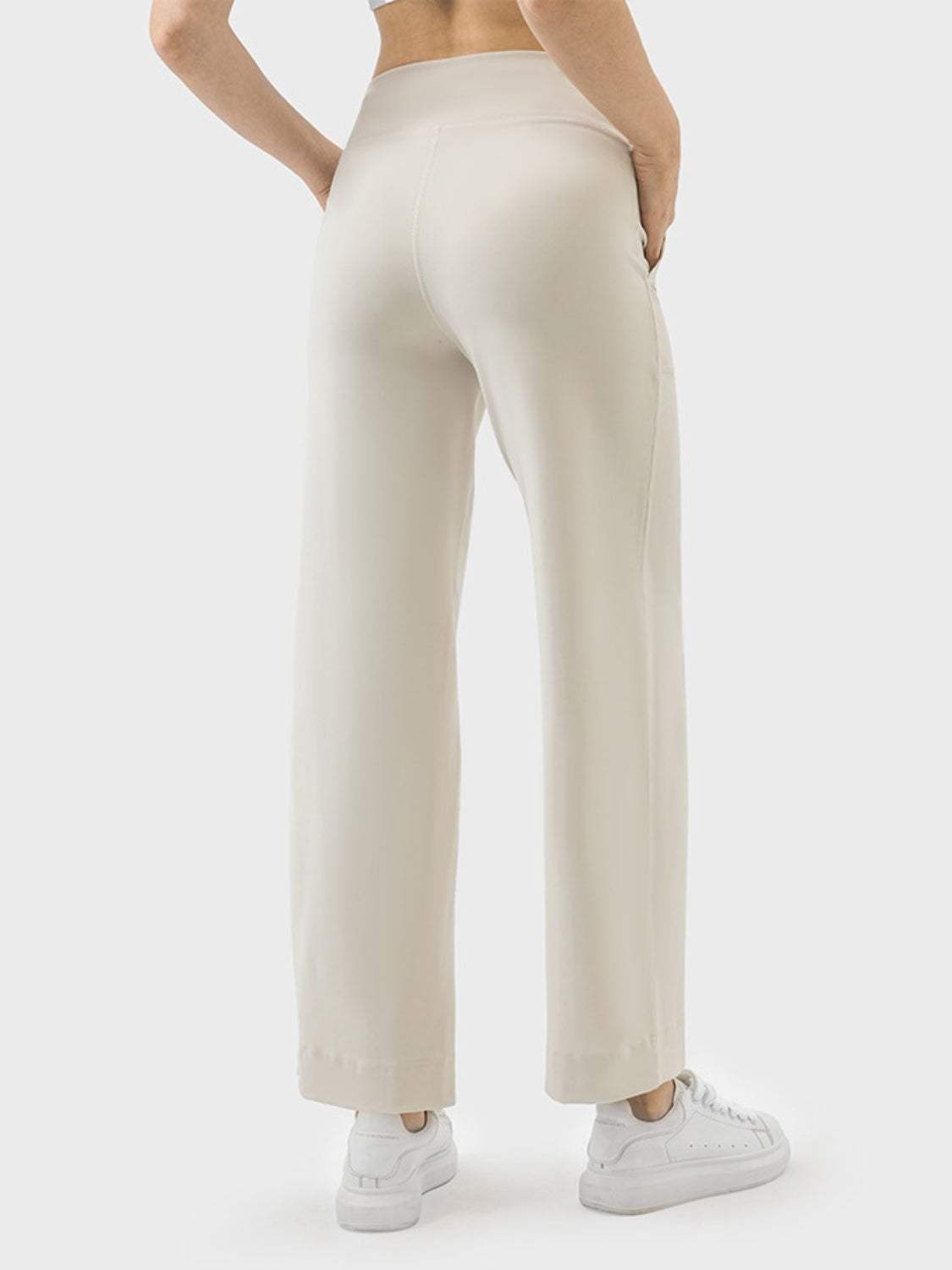 Drawstring Active Pants with Pockets - Trendsi - Flyclothing LLC