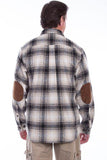 Scully BLACK-WHITE SHIRT-JACKET BRAWNY FLANNEL - Scully Leather