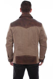 Scully Leather Brown Zip Front Jacket - Scully Leather