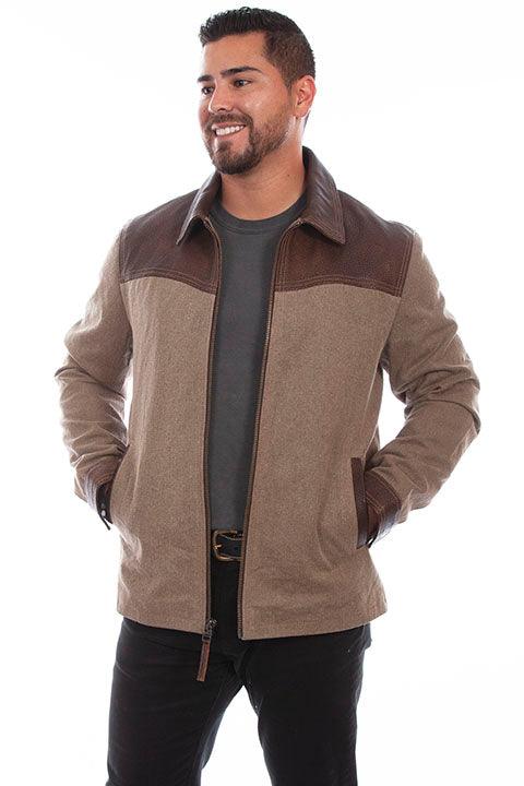 Scully Leather Brown Zip Front Jacket - Flyclothing LLC