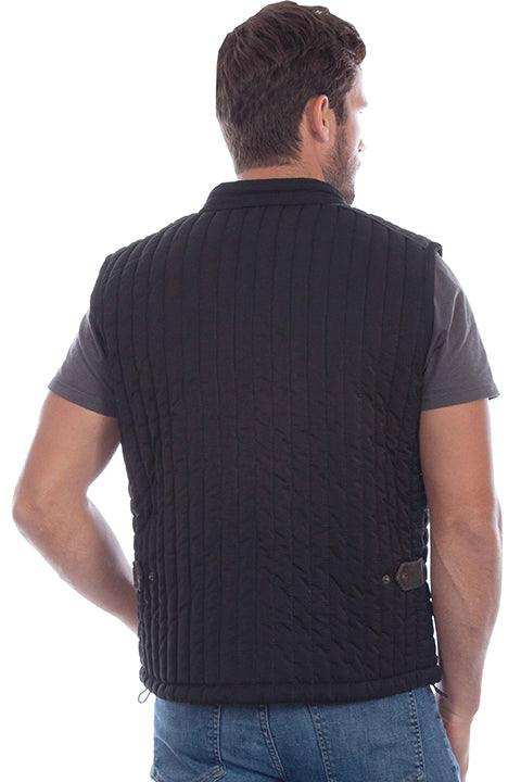 Scully Leather Farthest Point Black Ribbed Vest - Scully Leather - Flyclothing LLC