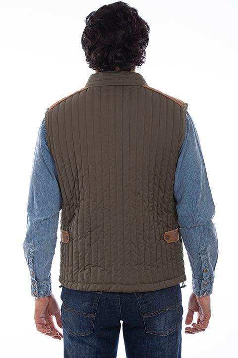 Scully OLIVE RIBBED VEST - Scully Leather - Flyclothing LLC