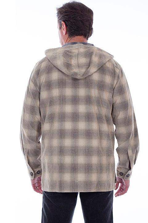 Scully TAN Y/D SHERPA LINED CORDUROY HOODY - Scully Leather - Flyclothing LLC