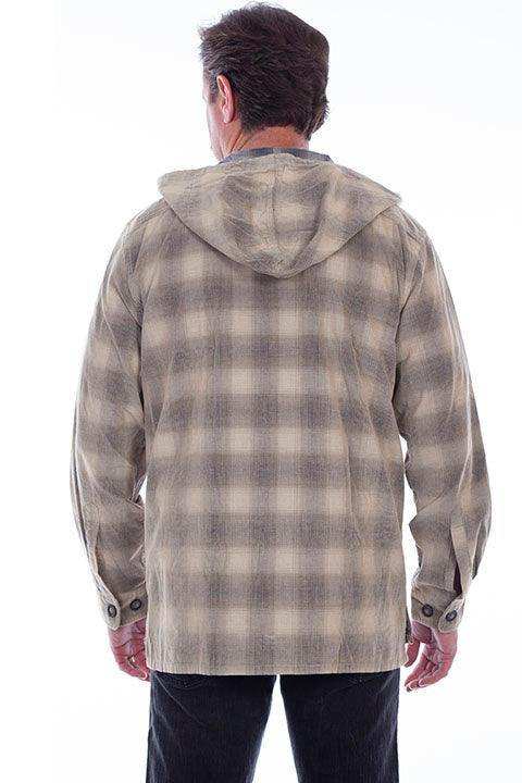 Scully TAN Y/D SHERPA LINED CORDUROY HOODY - Scully Leather - Flyclothing LLC