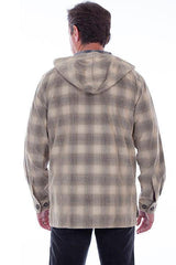 Scully TAN Y/D SHERPA LINED CORDUROY HOODY - Scully Leather