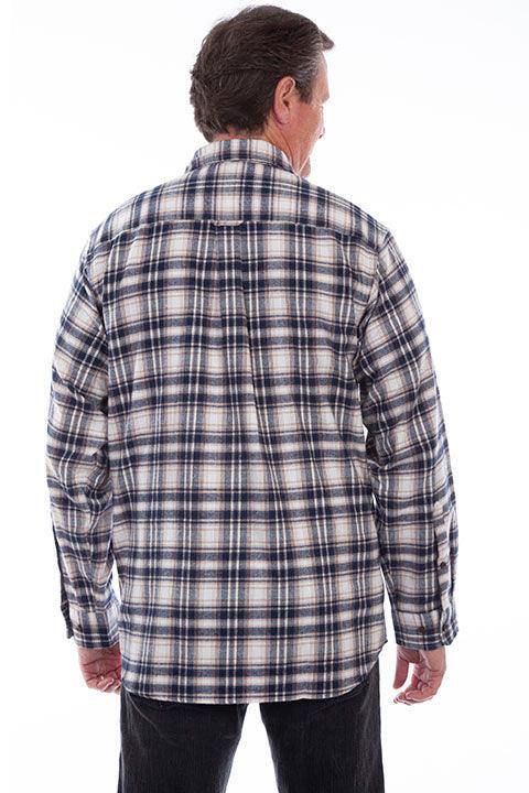 Scully NAVY FLANNEL SHIRT - Flyclothing LLC