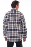 Scully NAVY FLANNEL SHIRT - Scully Leather