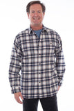 Scully NAVY FLANNEL SHIRT - Scully Leather