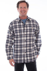Scully NAVY FLANNEL SHIRT - Flyclothing LLC