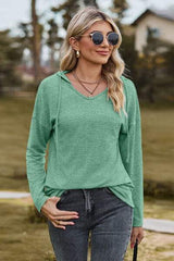 Drawstring Dropped Shoulder Hooded T-Shirt - Trendsi - Flyclothing LLC