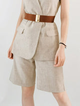 Alloy Buckle Elastic Belt - Trendsi - Flyclothing LLC