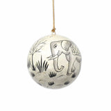 Handpainted Elephant & Bird Ornaments, Set of 2 - Asha Handicrafts - Flyclothing LLC