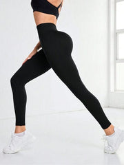 High Waist Active Leggings - Trendsi