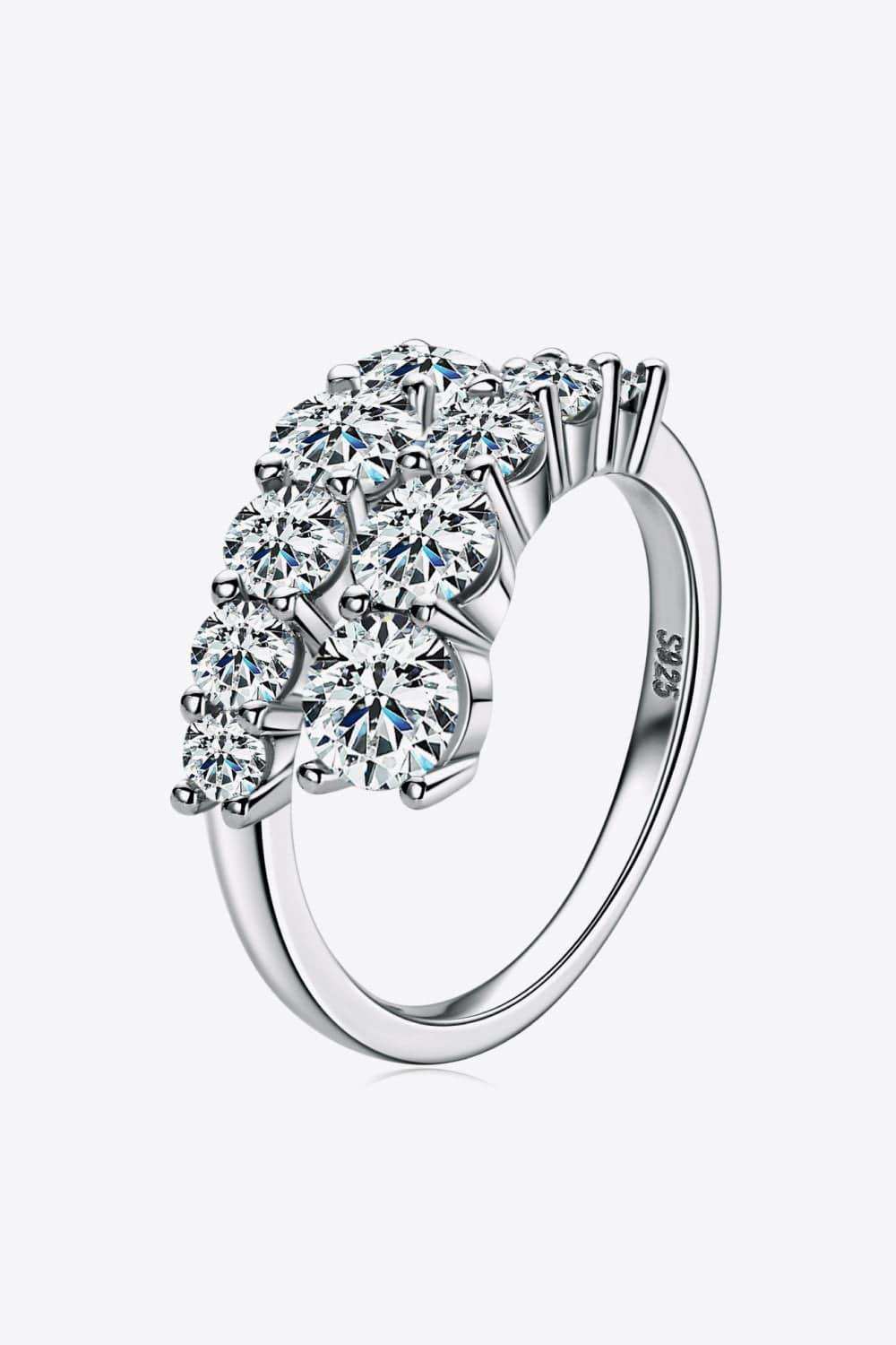 Moissanite 925 Sterling Silver Ring - Trendsi - Flyclothing LLC