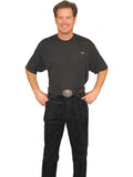 Scully BLACK WASHABLE SUEDE WASHABLE JEANS - Scully Leather