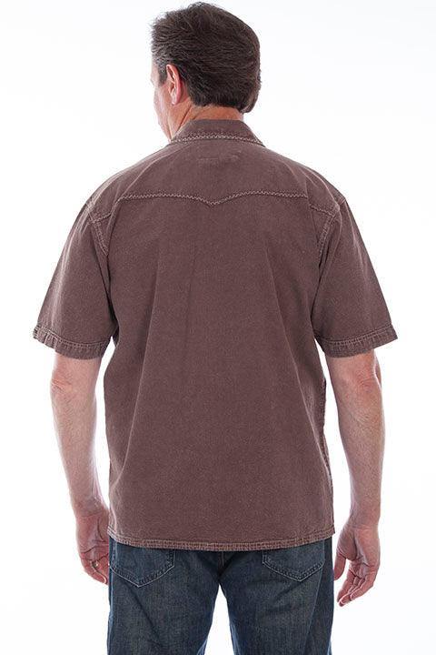 Scully Bronco & Rider Embroidered Shirt - Scully Leather