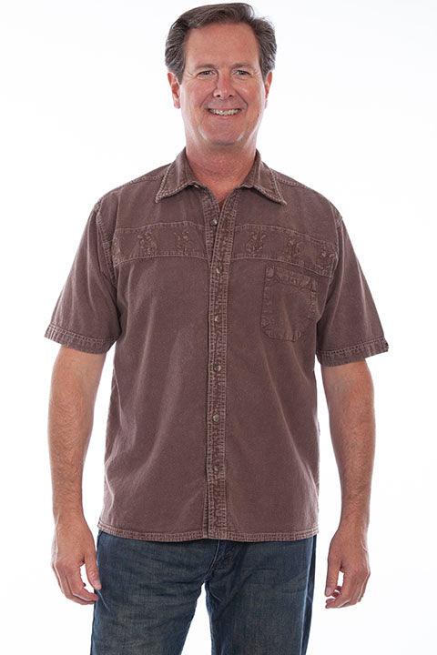 Scully Bronco & Rider Embroidered Shirt - Flyclothing LLC
