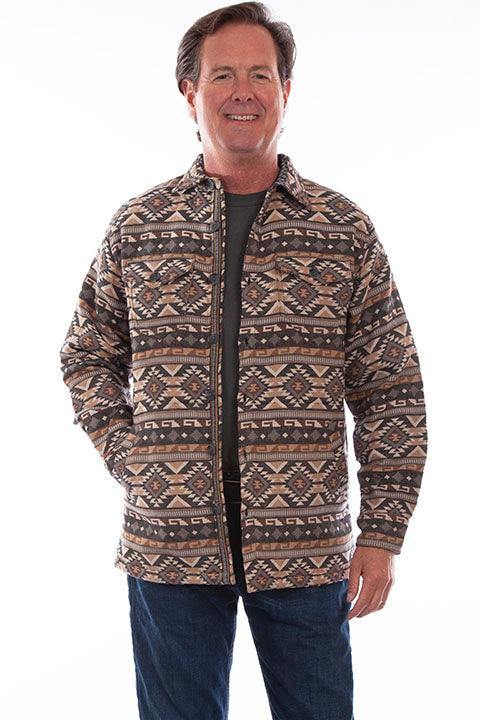 Scully Leather Tan Southwest Shirt/Jacket - Scully Leather