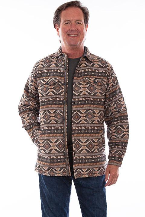 Scully Leather Tan Southwest Shirt/Jacket - Flyclothing LLC
