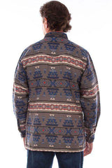 Scully Leather Red-Blue Southwest Shirt/Jacket - Scully Leather - Flyclothing LLC