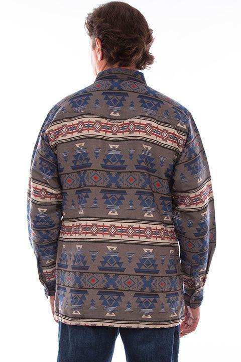Scully Leather Red-Blue Southwest Shirt/Jacket - Scully Leather - Flyclothing LLC
