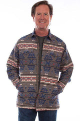 Scully Leather Red-Blue Southwest Shirt/Jacket - Scully Leather - Flyclothing LLC