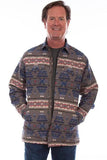 Scully Leather Red-Blue Southwest Shirt/Jacket - Scully Leather