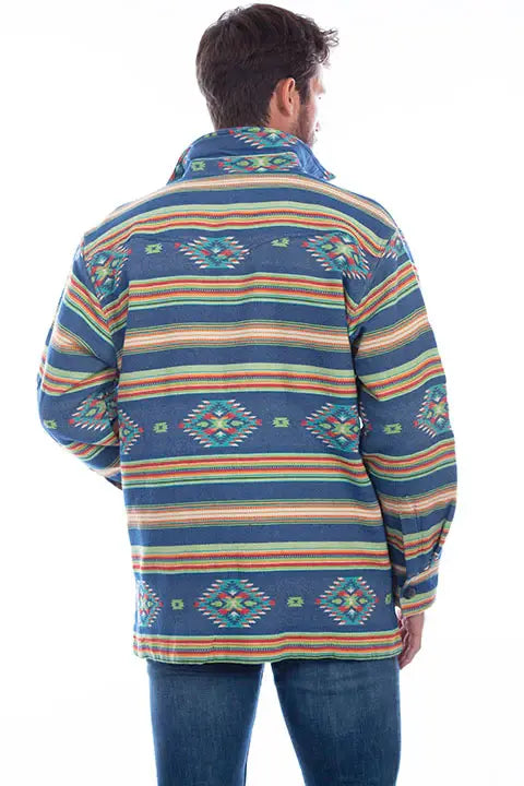 Scully Leather Farthest Point Denim Southwest Shirt/Jacket - Scully Leather - Flyclothing LLC