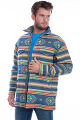 Scully Leather Farthest Point Denim Southwest Shirt/Jacket - Scully Leather - Flyclothing LLC
