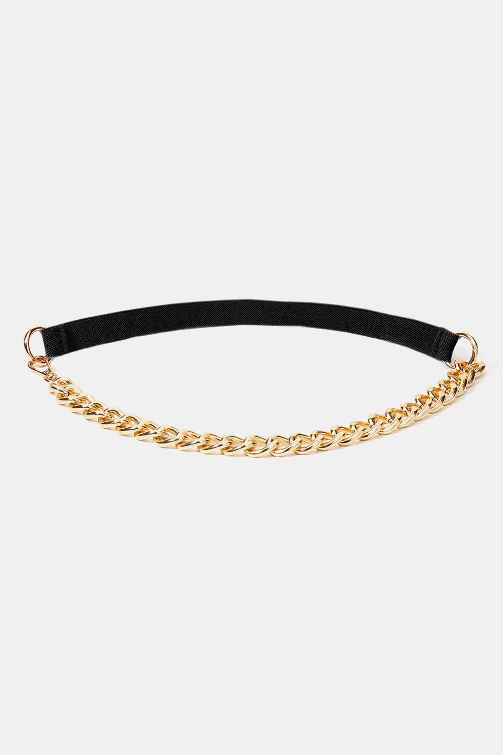 Half Alloy Chain Elastic Belt - Trendsi - Flyclothing LLC