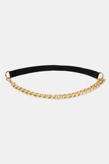 Half Alloy Chain Elastic Belt - Trendsi - Flyclothing LLC