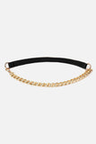 Half Alloy Chain Elastic Belt - Trendsi - Flyclothing LLC
