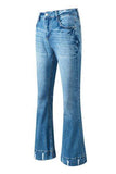 Cat's Whisker Bootcut Jeans with Pockets - Trendsi - Flyclothing LLC